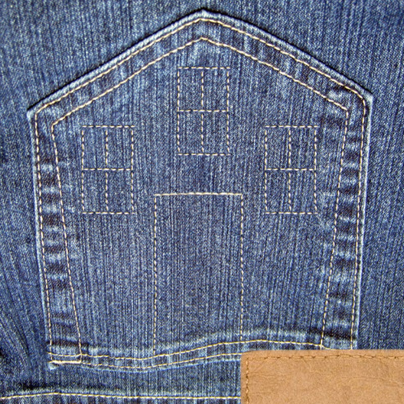 Denim shop made of