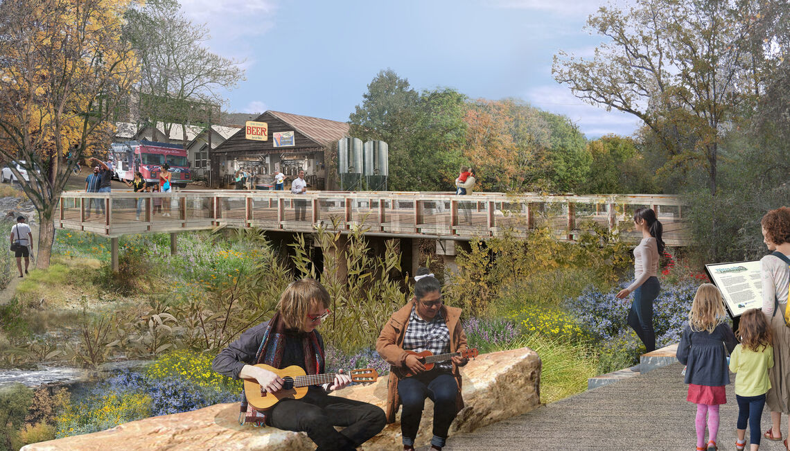 Mariposa Creek Parkway Perspective Bridge