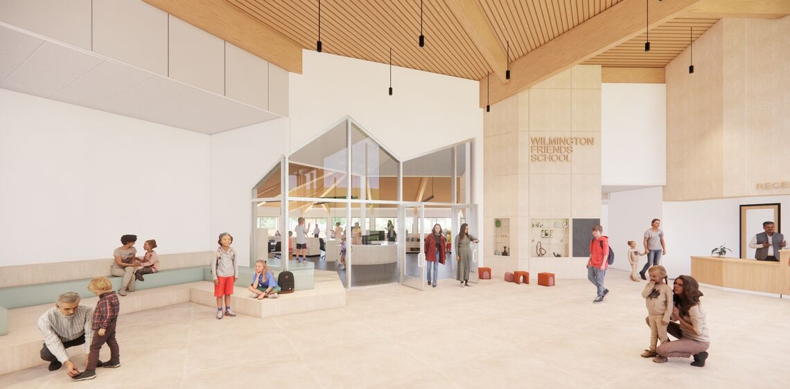 WFS lobby looking at library