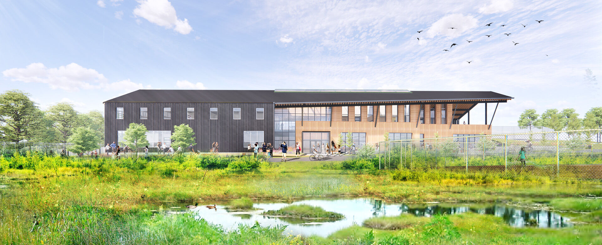 Hatchery wetland render
