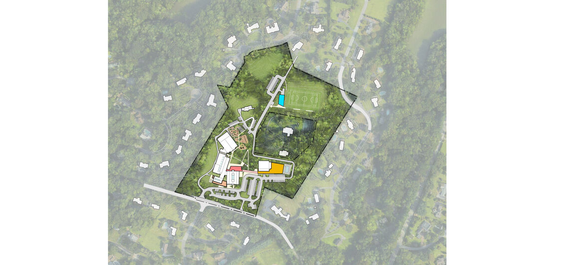 benchmark site plan illistrated render